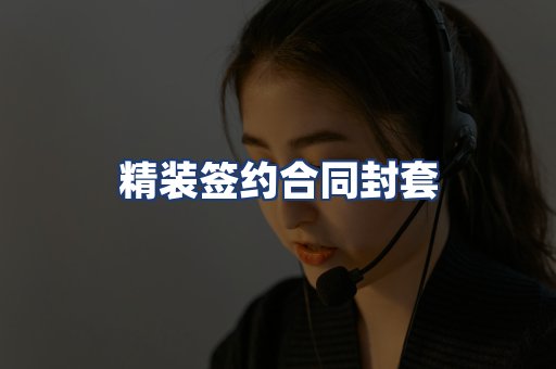 精装签约合同封套